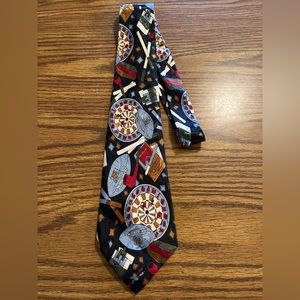 FloRence‎ & K Inc. Neck Tie Unique Football Darts Pipes Cigarettes Pattern Mens